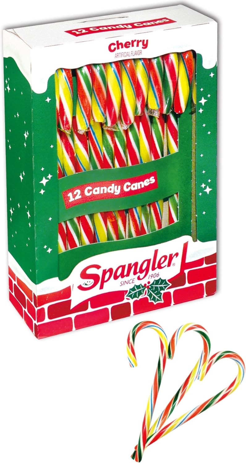 Spangler Cherry Candy Canes - 12 Count, 150g